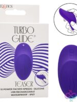 Turbo Glide Teaser purple silicone handheld massager by California Exotic Novelties