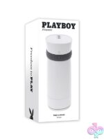 Twist & Stroke warming vibrating stroker in white by Playboy Pleasure
