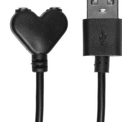 44-inch black USB magnetic charger cord for rechargeable toys by Doc Johnson