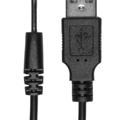 Black USB pin charger cord for rechargeable products by Doc Johnson
