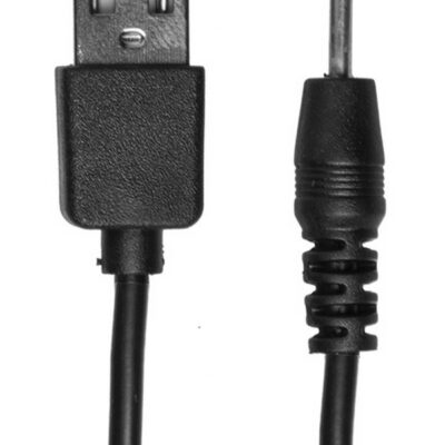 44-inch black USB pin charger cord for rechargeable vibrating pump by Doc Johnson