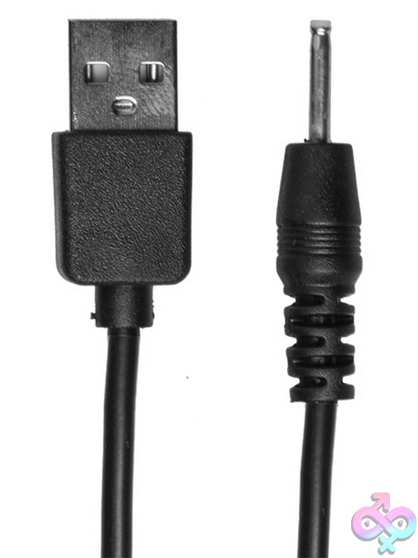 Discreet-Toys-Usb-Pin-Charger-Cord-Vibrating-Kink-Pumped-Black-Nu-Dj0100-53Bu 44-Inch Black Usb Pin Charger Cord For Rechargeable Vibrating Pump By Doc Johnson