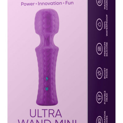 ultra wand mini purple clitoral vibrator by Femme Funn — 10 speeds, boost mode, waterproof silicone