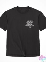 Unfollow Me Graphic Tee – Black - Image 2