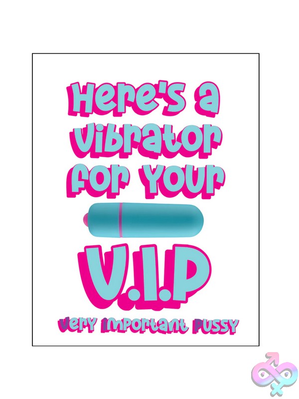 Discreet-Toys-Vip-Naughtyvibes-Greeting-Card-Nu-Rc-Vip-101 Naughtyvibes Flirty Greeting Card And Blue Abs Plastic Bullet Vibrator Gift Set By Rock Candy