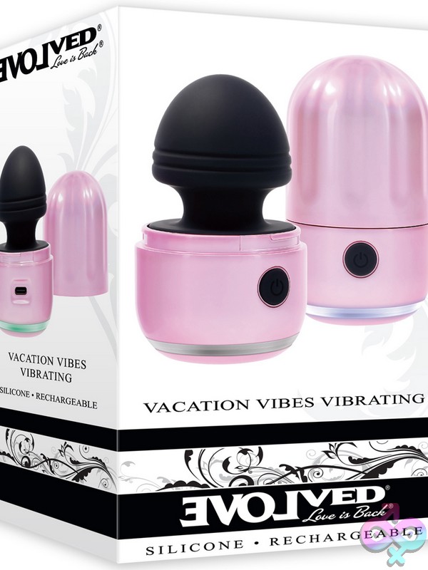 Discreet-Toys-Vacation-Vibes-Vibrating-Nu-En-Rs-5971-2 Pink Pearl Iridescent Vibrating Wand With Textured Canister Lid By Evolved Novelties