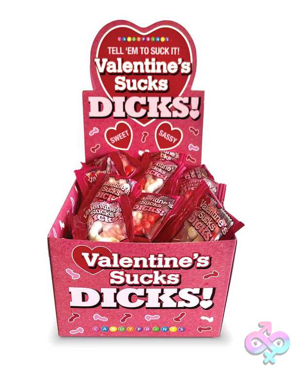 Discreet-Toys-Valentines-Sucks-Dicks-Candy-Display-Of-100-Ct-Lg-Cp1196 Valentines Sucks Dicks Candy- Display Of 100 Ct. - Image 1