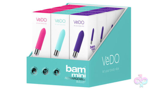 VeDO Sex Toys - Bam Mini Bullet - Assorted 12 Pc Display