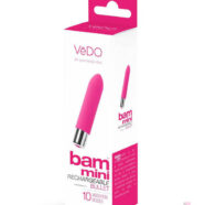 VeDO Sex Toys - Bam Mini Rechargeable Bullet Vibe - Foxy Pink