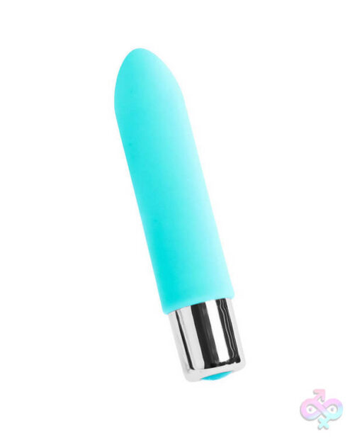 Bam Mini Rechargeable Bullet Vibe in turquoise by VeDO — compact waterproof clitoral stimulator
