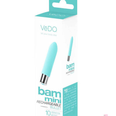 VeDO Sex Toys - Bam Mini Rechargeable Bullet Vibe - Turquoise