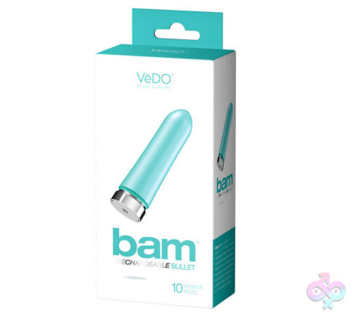 VeDO Sex Toys - Bam Rechargeable Bullet - Tease Me Turquoise