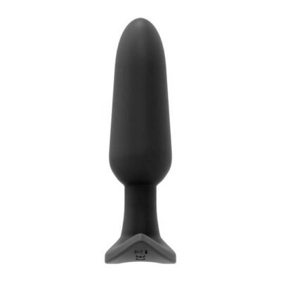 Bump Plus rechargeable remote control anal vibe in black by VeDO — whisper-quiet waterproof vibrating plug with remote