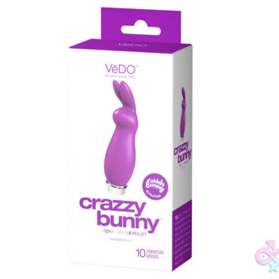 VeDO Sex Toys - Crazzy Bunny Rechargeable Bullet - Perfectly  Purple