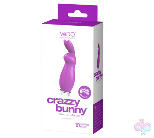 VeDO Sex Toys - Crazzy Bunny Rechargeable Bullet - Perfectly  Purple