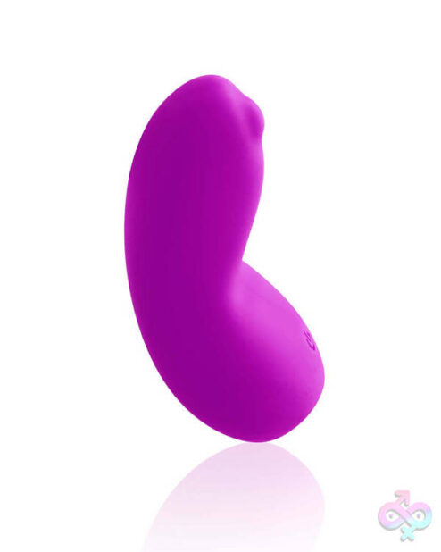 Izzy Rechargeable Vibe Violet Vixen by VeDO — purple clitoral flat vibrator