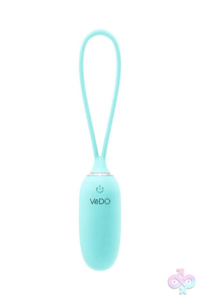 Kiwi Rechargeable Insertable Bullet Tease Me Turquoise by VeDO — compact silicone wireless vibrator