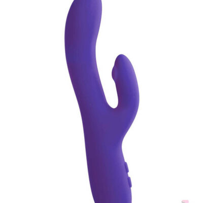 Rockie Dual Rechargeable Vibe in Purple by VeDO — classic rabbit vibrator with dual motors