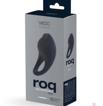 VeDO Sex Toys - Roq Rechargeable Ring - Just Black