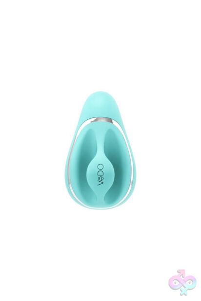 Suki Rechargeable Sonic Vibe Tease Me Turquoise by VeDO — clitoral suction vibrator