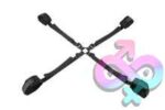 Velvet Noir Adjustable Hog Tie and Cuff Set - Image 3