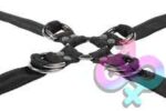 Velvet Noir Adjustable Hog Tie and Cuff Set - Image 4