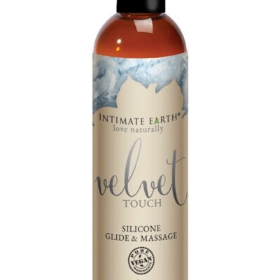 Velvet Touch Shiitake Silicone Lubricant 120ml red bottle by Intimate Earth