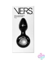 Vers Plug Vibe rechargeable black silicone vibrating anal plug by Rascal Toys