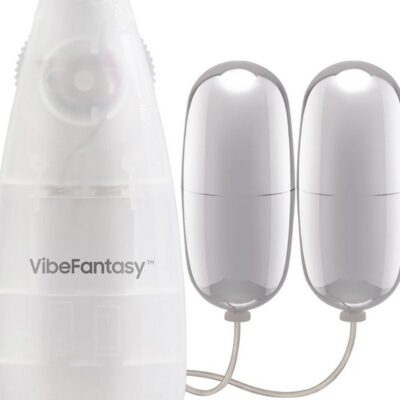 dual bullet vibrator remote VibeFantasy Double Silver Bullet with Remote Control