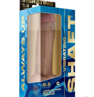 Vibrating Realistic Dildo In Pine Beige Flexiskin™ Silicone With Wireless Remote And Suction Cup Base By Shaft
