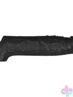 Vibrating Silicone Penis Sleeve with Remote – Black - Image 2