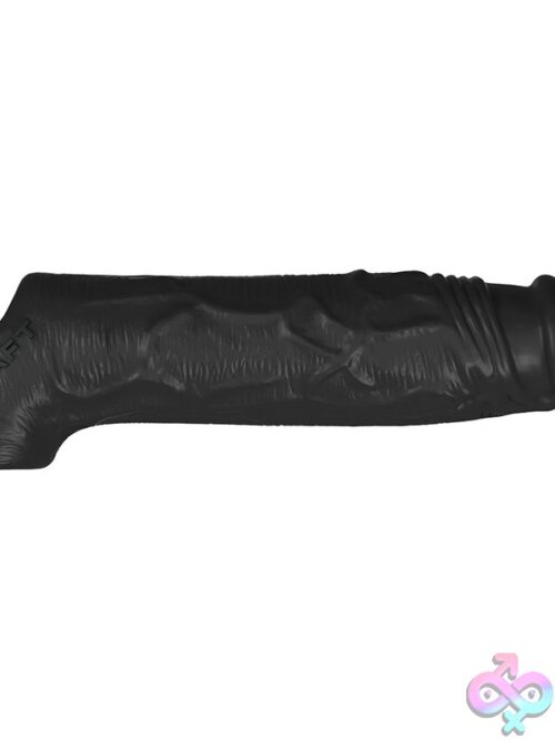 Vibrating Silicone Penis Sleeve With Remote – Black - Image 2