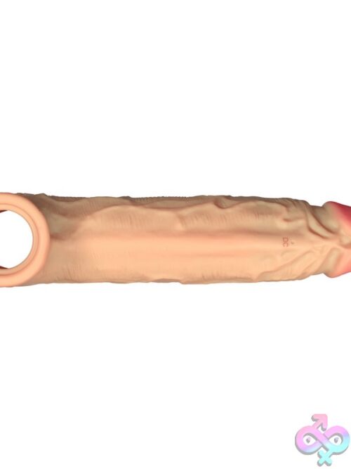 Vibrating Silicone Penis Extension Sheath – Pine - Image 3