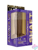 Realistic vibrating dildo in oak beige with suction cup base and wireless remote by Shaft