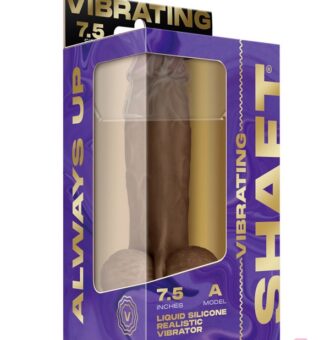 Realistic Vibrating Dildo In Oak Beige With Suction Cup Base And Wireless Remote By Shaft
