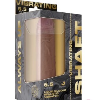 6.5 Inch Vibrating Realistic Dildo In Beige Flexiskin Silicone With Suction Cup And Remote By Shaft