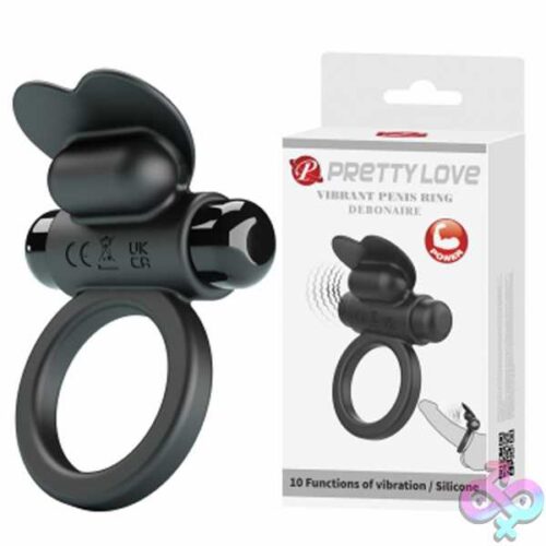 Vibrating Penis Ring Debonaire - Black - Image 2