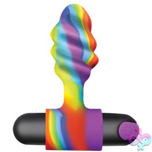 Vibrating Rainbow Butt Plug - Image 2