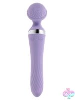 Vibrato Dual-Ended Wand Vibrator in Purple by Playboy Pleasure - Image 2