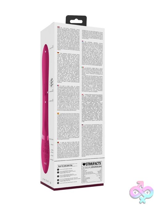 Amoris Stimulating Beads Rabbit Vibrator – Pink - Image 3