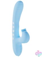 g-spot tapping vibrator Vive Andria G-Spot Vibrating And Tap Clit Stimulator Blue by Shots