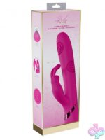 Vive Mimi Rabbit triple motor vibrator in pink on a soft neutral background