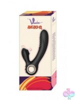 Shibari Voodoo Beso G dual stimulation vibrator in black with clitoral suction and warming G-spot arm