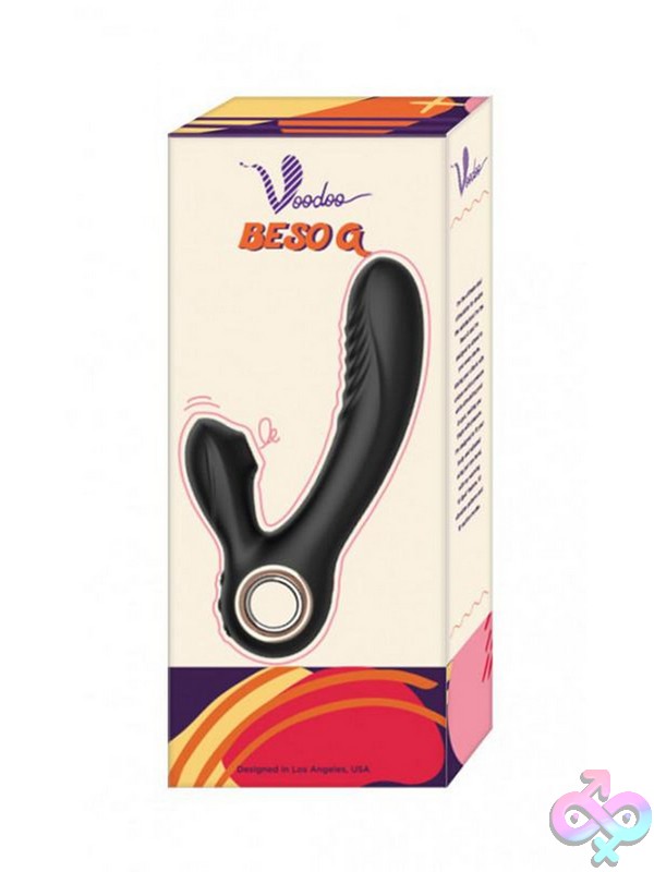 Discreet-Toys-Voodoo-Beso-G-Black-Nu-Vt-2819 Shibari Voodoo Beso G Dual Stimulation Vibrator In Black With Clitoral Suction And Warming G-Spot Arm