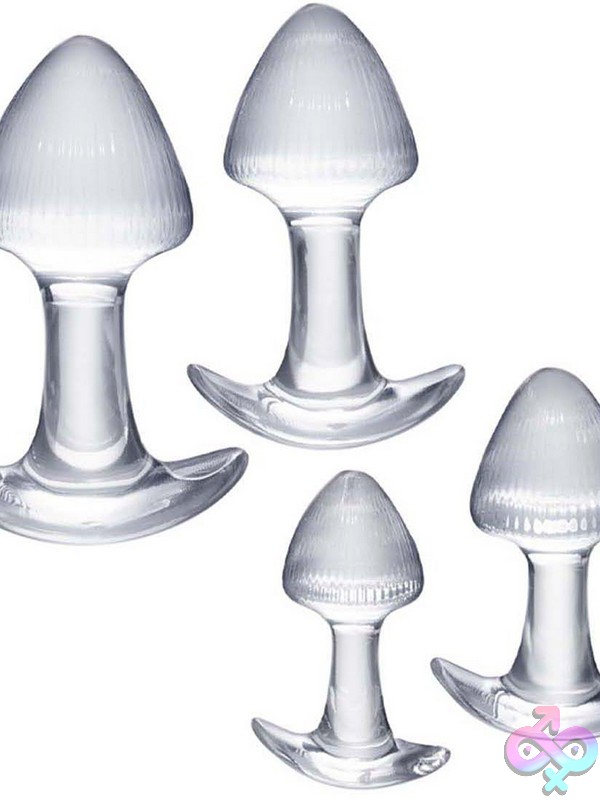 Discreet-Toys-Walk-Around-Trainer-Plug-Clear-Nu-Nw3353-1 Graduated Anal Plug Set Walk Around Trainer Plug By Nasstoys In Clear Tpe