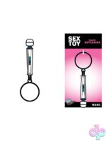 Black enamel wand keychain novelty accessory by Wood Rocket