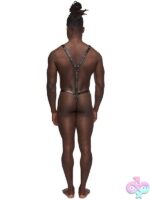 Warrior Thong with Crisscross Harness in Black – S/M - Image 2