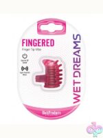 Pink fingertip ring vibrator with sure-grip design by Hott Products