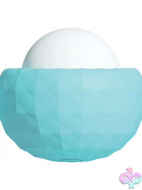 Wet Dreams Pure Pearl Mini Aqua Clitoral Vibrator – Blue - Image 2