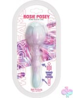 Pocket-sized pink clitoral vibrator in body-safe silicone and stainless steel by Hott Products